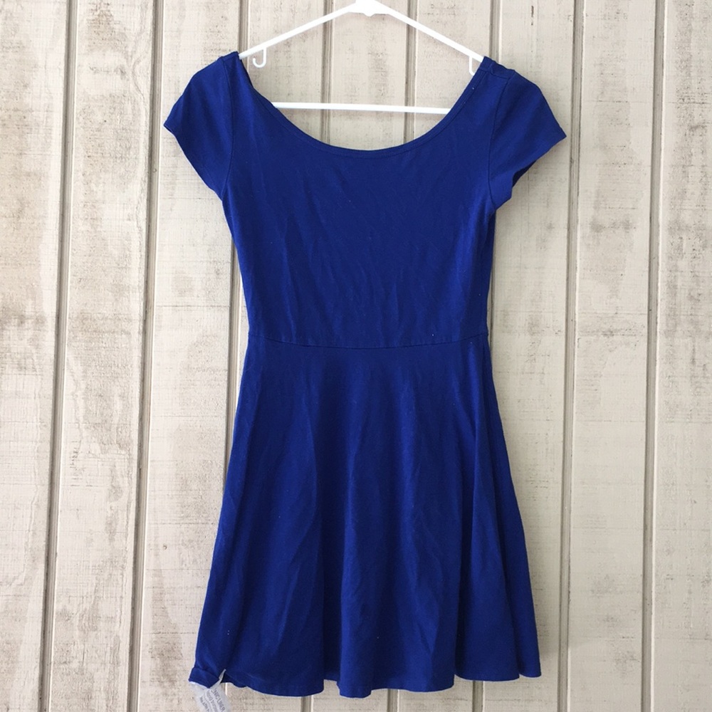 Royal Blue Skater Dress